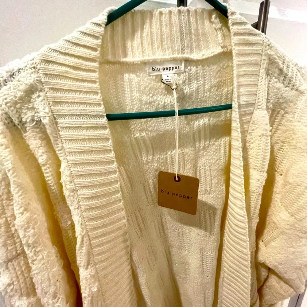Blu Pepper Woman’s checkered cardigan, size L - Picture 5 of 8
